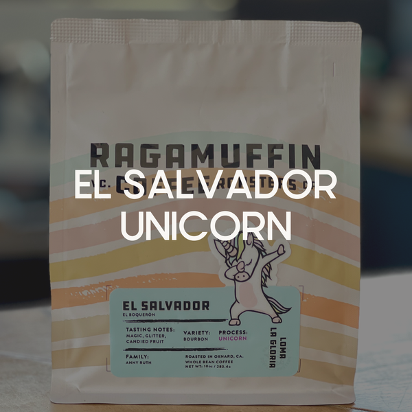 El Salvador Unicorn Coffee Bag | Ragamuffin Coffee Roasters
