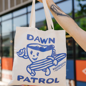 Ragamuffin Coffee Roasters | Dawn Patrol Reusable Tote Bag | Single Origin Coffee, Local Coffee Roaster